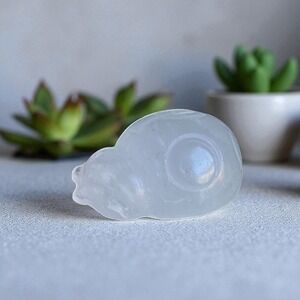Quartz Crystal Ladybug‎ Totem Carving | Healing Gemstone Figurine